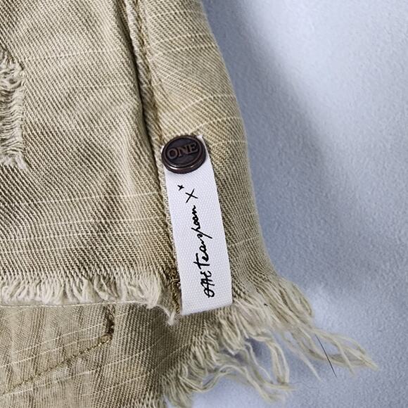 NWT One Teaspoon for Free People Militaire Bonitas Distressed Shorts | Womens 26 - Picture 4 of 12